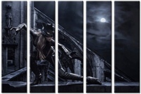Tableau  5 panneaux