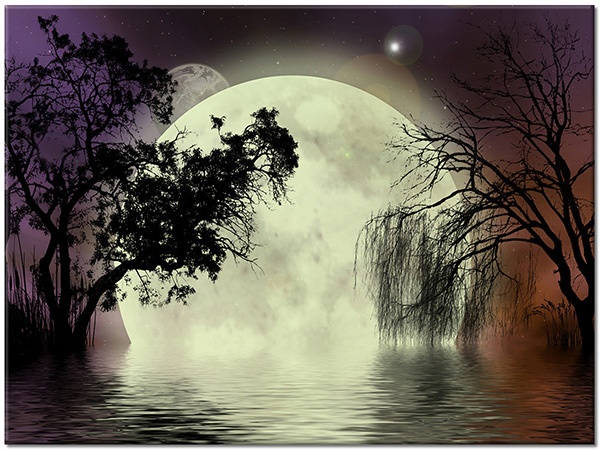 tableau sur toile, abstrait-fantaisie, autres-paysages, beige, noir, orange, paysages, violet