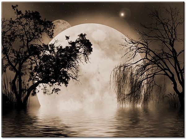 tableau sur toile, abstrait-fantaisie, autres-paysages, beige, noir, orange, paysages, violet