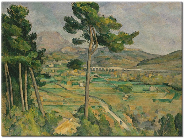 tableau sur toile, autres-paysages, beige, bleu, fleurs, jaune, paysages, peintures, peintures-paysages, vert
