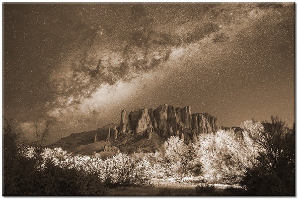 tableau sur toile, astronomie, blanc, bleu, divers, gris, marron, montagnes, noir, orange, paysages, vert