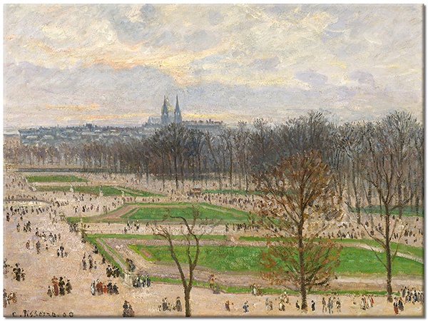 tableau sur toile, art, beige, france, gris, marron, nature-morte-autres-peintures, paris, paysages, paysages-urbains-ruraux, peintures, pissarro, tourisme, vert, villes