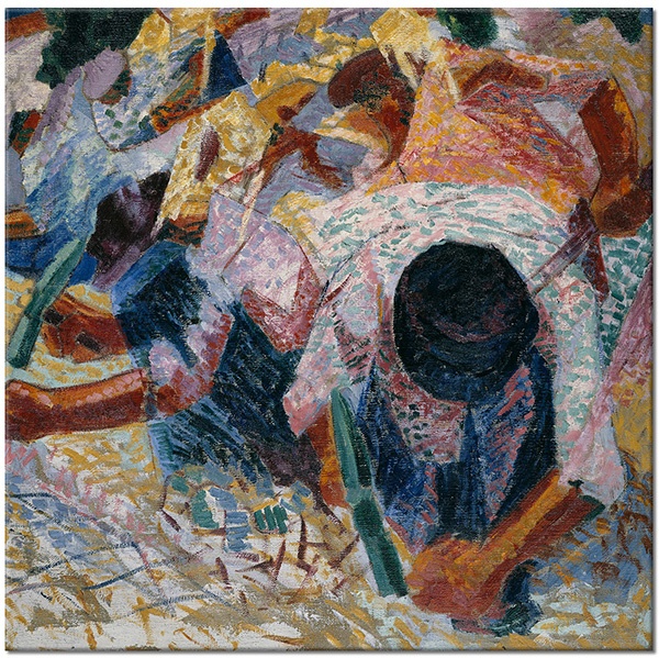 tableau sur toile, abstrait-fantaisie, bleu, marron, multicolore, nature-morte-autres-peintures, orange, peintures, peintures-abstraites, peintures-personnages, violet