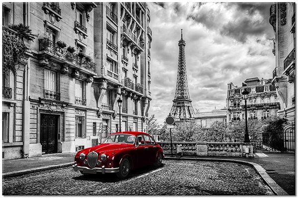 Tableau Tour Eiffel Vintage