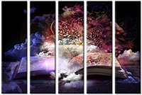 Tableau  5 panneaux