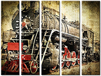 Tableau  5 panneaux