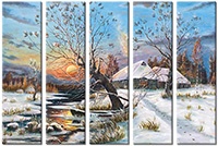 Tableau  5 panneaux