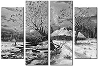 Tableau  4 panneaux