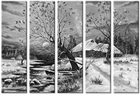 Tableau  5 panneaux