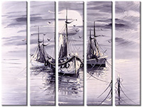 Tableau  5 panneaux