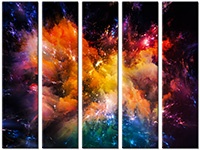 Tableau  5 panneaux