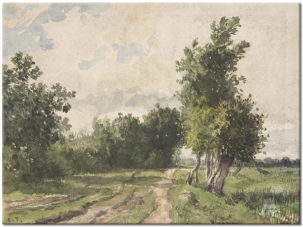 tableau sur toile, beige, fleurs, peintures, peintures-paysages, vert