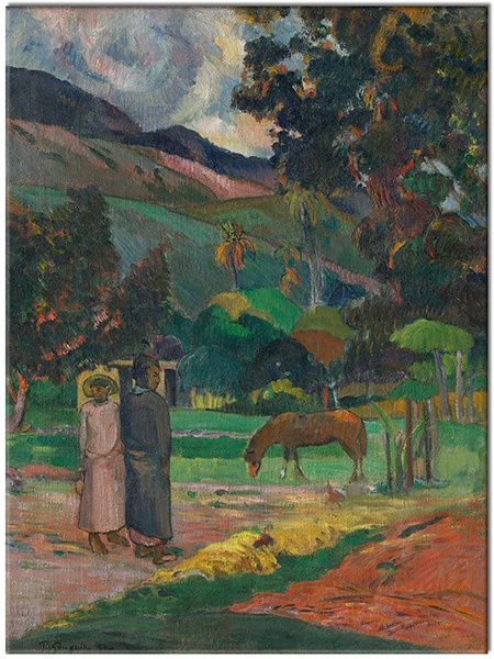 tableau sur toile, autres-paysages, bleu, jaune, marron, orange, paysages, peintures, peintures-paysages, vert