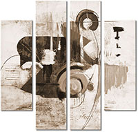 Tableau  4 panneaux