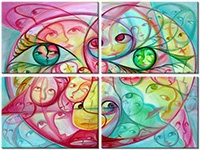 Tableau  4 panneaux