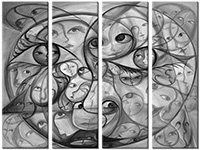 Tableau  4 panneaux