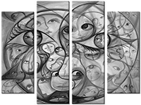 Tableau  4 panneaux