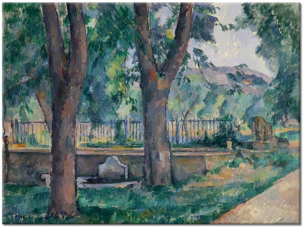 tableau sur toile, autres-paysages, beige, fleurs, gris, marron, paysages, peintures, peintures-paysages, vert