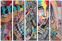 Tableau  5 panneaux