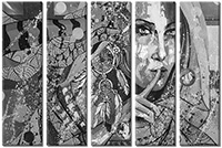 Tableau  5 panneaux