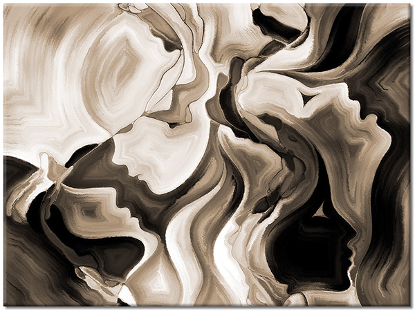 tableau sur toile, abstrait-fantaisie, art, art-contemporain, noir, peintures, peintures-abstraites, portraits, violet