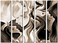 Tableau  5 panneaux