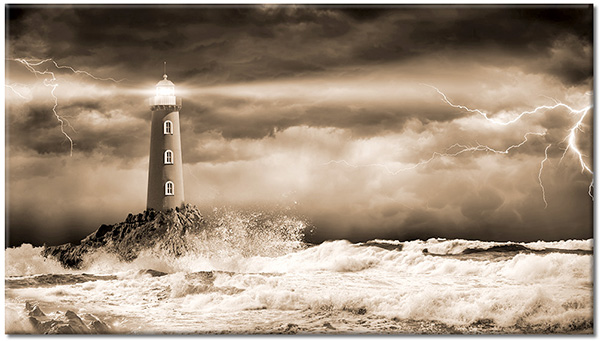 tableau sur toile, blanc, bleu, marron, mer-cascades-lacs, paysages