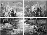 Tableau  4 panneaux