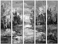 Tableau  5 panneaux
