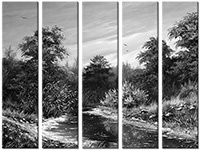 Tableau  5 panneaux