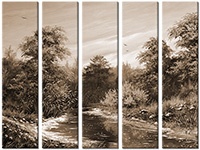 Tableau  5 panneaux