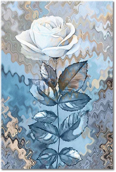 tableau sur toile, art, beige, blanc, bleu, cyan, fleurs, gris, marron, nature-morte-autres-peintures, orange, peintures, roses
