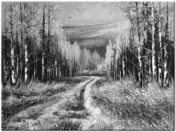 tableau sur toile, arbres, art, automne, beige, blanc, bleu, forets, forets, jaune, marron, orange, paysages, peintures, peintures-paysages, rouge, vert