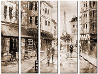 Tableau  5 panneaux