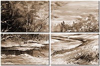 Tableau  4 panneaux