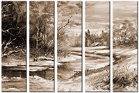 Tableau  5 panneaux