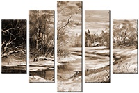 Tableau  5 panneaux