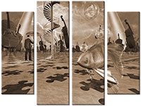 Tableau  4 panneaux
