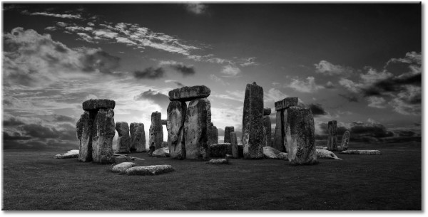 tableau sur toile, autres-paysages, beige, coucher-soleil, grande-bretagne, gris, marron, paysages, stonehenge, tourisme, vert