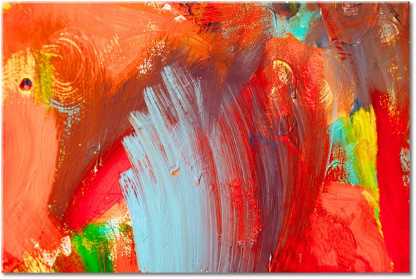 tableau sur toile, abstrait-fantaisie, bleu, jaune, marron, multicolore, orange, peintures, peintures-abstraites, rouge, vert