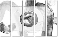 Tableau  5 panneaux