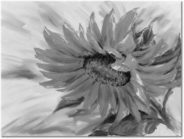 tableau sur toile, art, beige, fleurs, marron, nature-morte-autres-peintures, orange, peintures, tournesol, vert