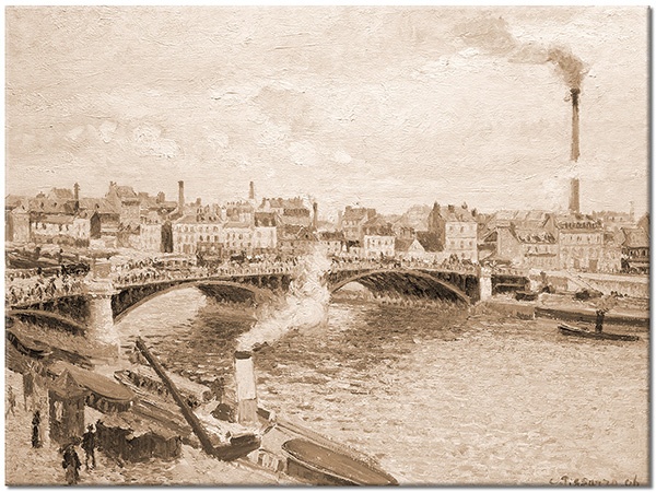 tableau sur toile, beige, divers, gris, marron, paysages, paysages-urbains-ruraux, peintures, peintures-paysages