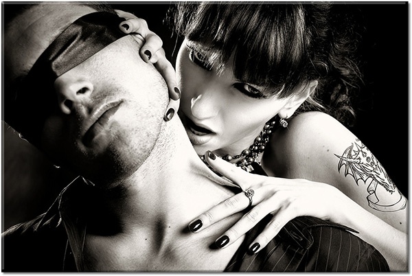 tableau sur toile, bars, blanc, couples, divers, femmes, gris, hommes, noir, noir-et-blanc, portraits, sexy