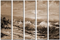 Tableau  5 panneaux