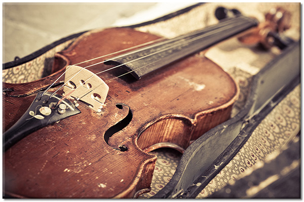 tableau sur toile, beige, marron, musique, nature-morte, sepia, vintage, violons