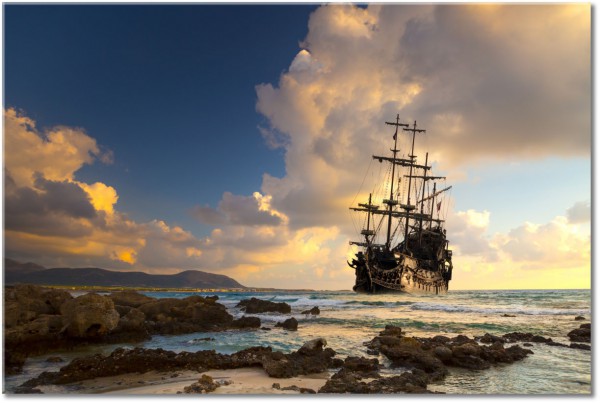 tableau sur toile, beige, bleu, divers, marron, mer-cascades-lacs, paysages, sepia, voitures-trains-navires-avions