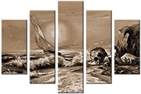 Tableau  5 panneaux