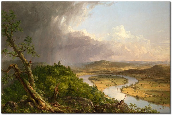 tableau sur toile, autres-paysages, bleu, gris, paysages, peintures, peintures-paysages, vert